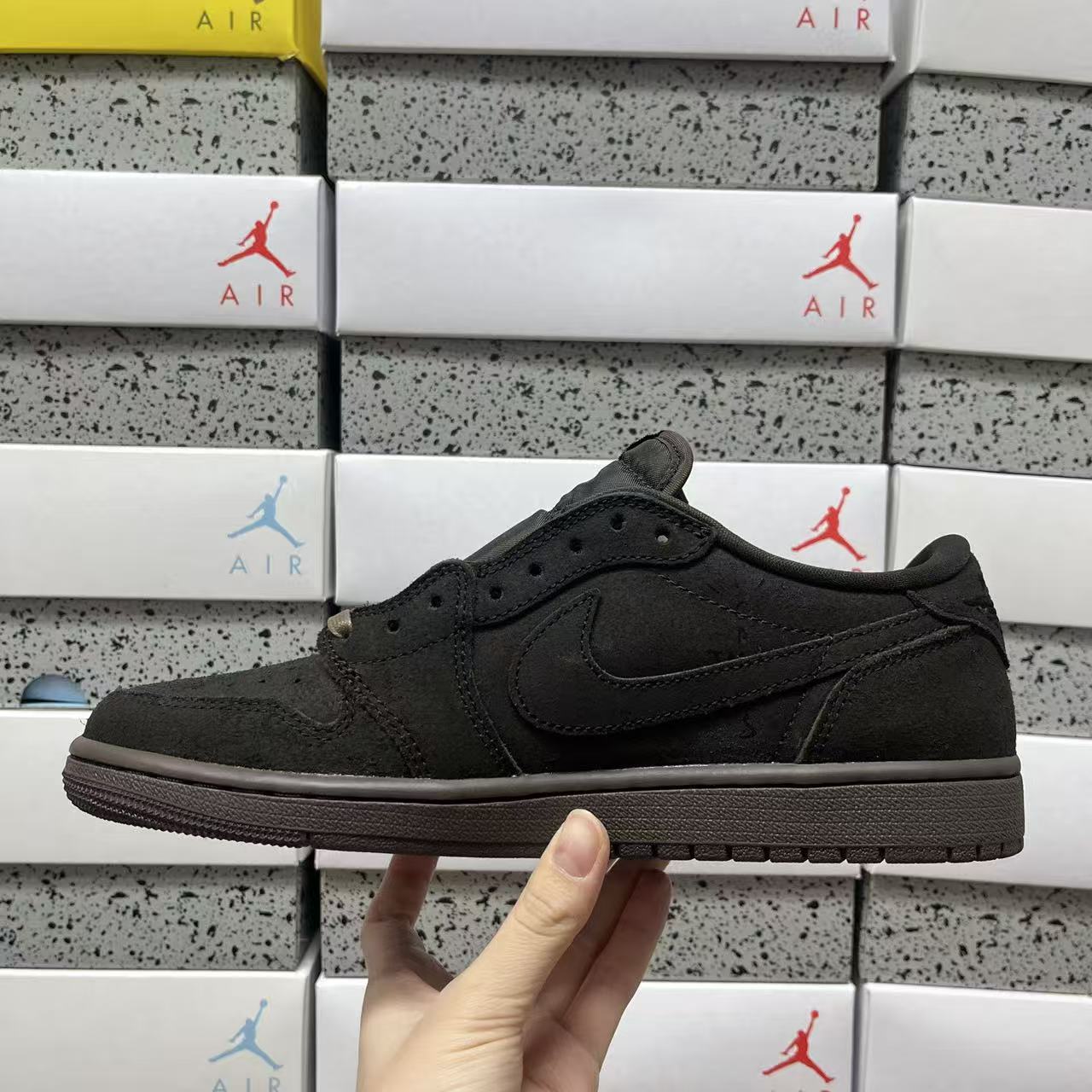 PK Batch-Air Jordan 1 × Travis Scott “Velvet Brown”