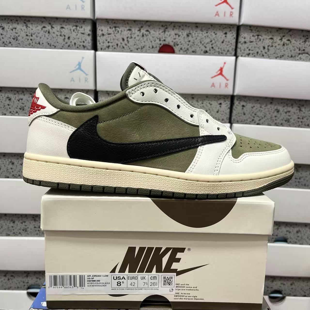 PK Batch-Air Jordan 1 × Travis Scott “Medium green”
