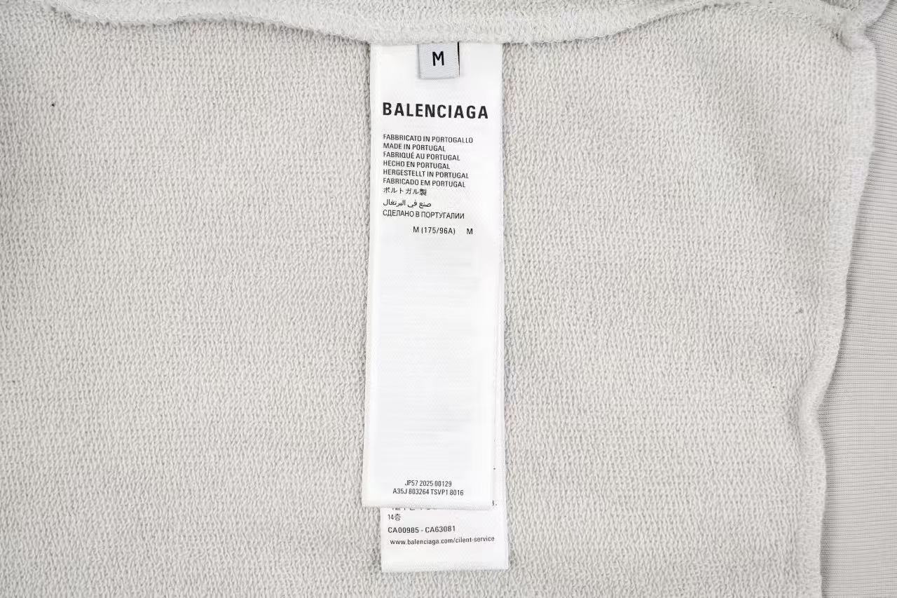 Balenciaga Embroidered Zipper Hooded Retail(ZP)VS Batch(大货)