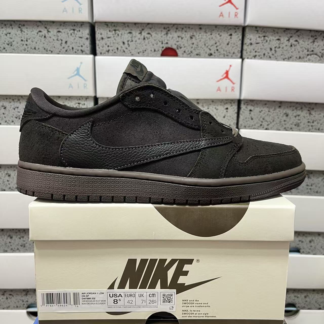 PK Batch-Air Jordan 1 × Travis Scott “Velvet Brown”