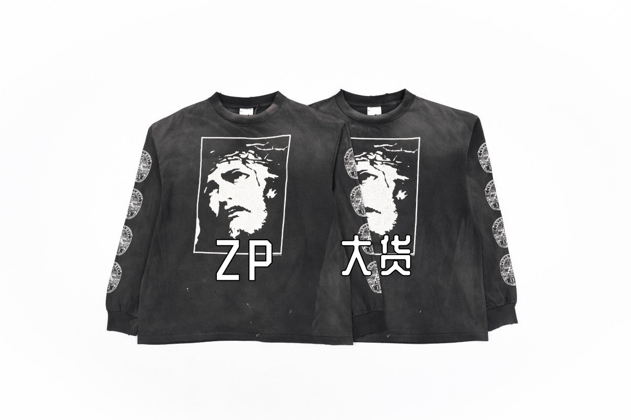 Saint Michael Long sleeve Retail(ZP)VS Batch(大货)
