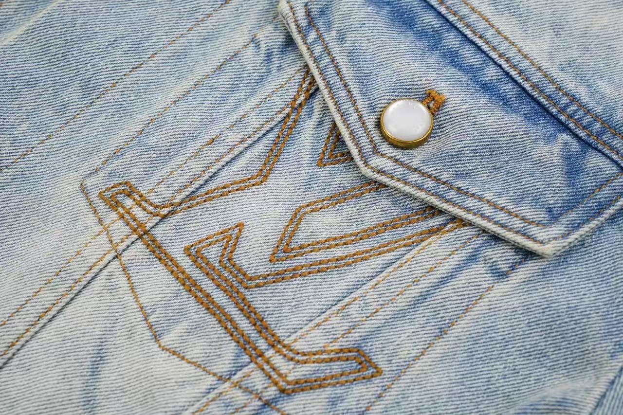 Louis Vuitton Denim jacket Retail(ZP)VS Batch(大货)