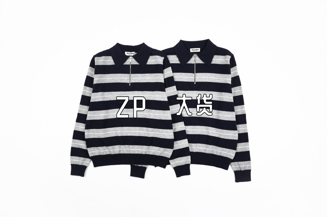 MiuMiu Half-zip sweater Retail(ZP)VS Batch(大货)