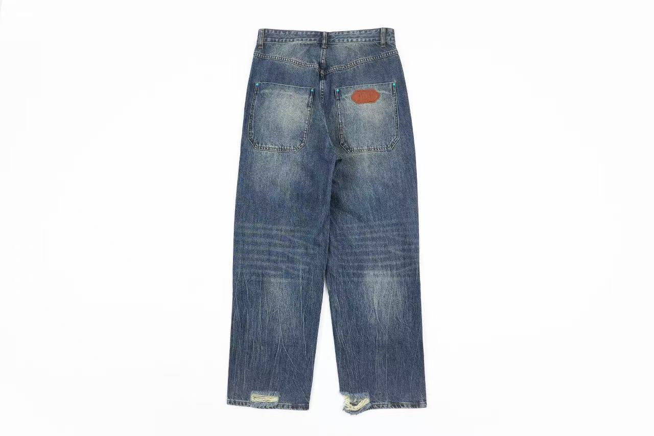 Louis Vuitton Turquoise Cargo jeans Retail(ZP)VS Batch(大货)