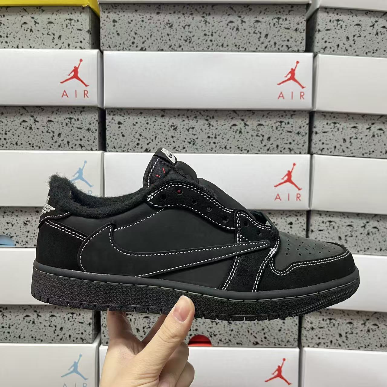 PK Batch-Air Jordan 1 × Travis Scott “ Black/Phantom”