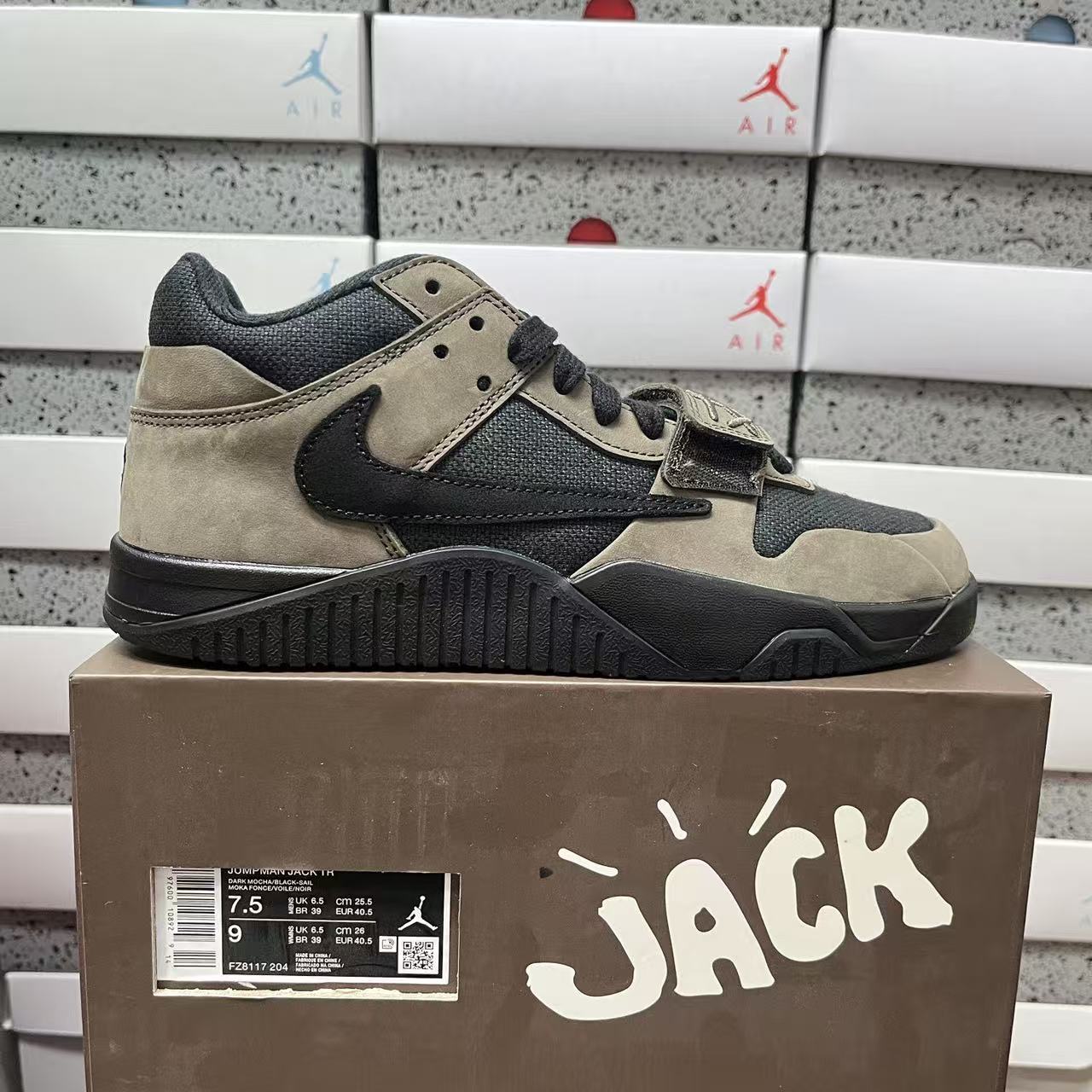 PK Batch-Travis Scott × Jordan Jumpman Jack “Mocha”