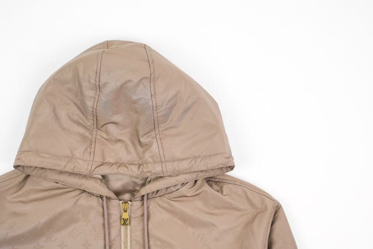Louis Vuitton Embossed cotton-padded jacket Retail(ZP)VS Batch(大货)