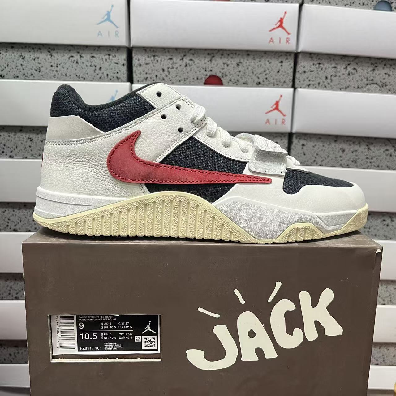 PK Batch-Travis Scott × Jordan Jumpman Jack “University Red”