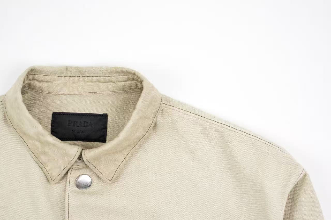 Prada Distressed shirt jacket Retail(ZP)VS Batch(大货)