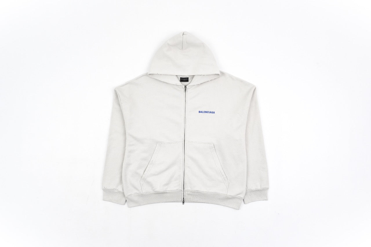 Balenciaga Embroidered Zipper Hooded Retail(ZP)VS Batch(大货)