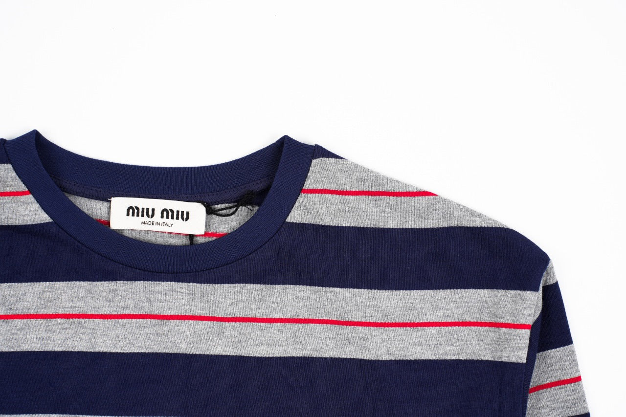 MiuMiu Striped long sleeves Retail(ZP)VS Batch(大货)
