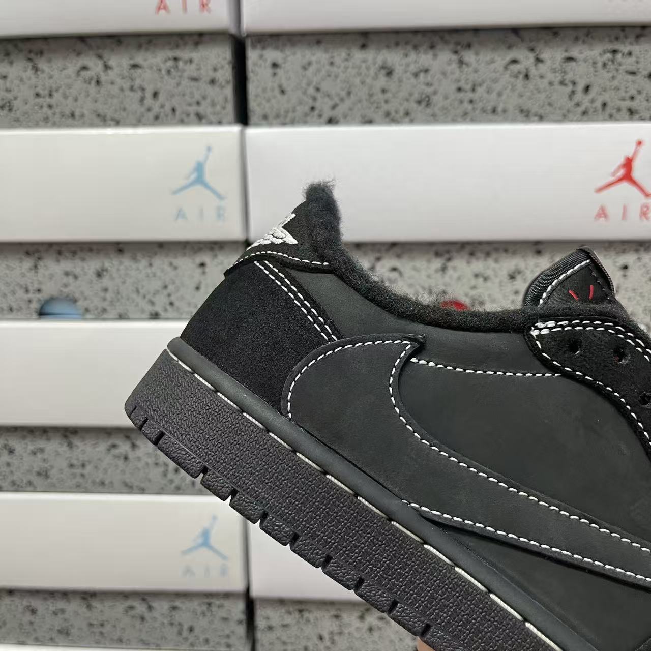 PK Batch-Air Jordan 1 × Travis Scott “ Black/Phantom”