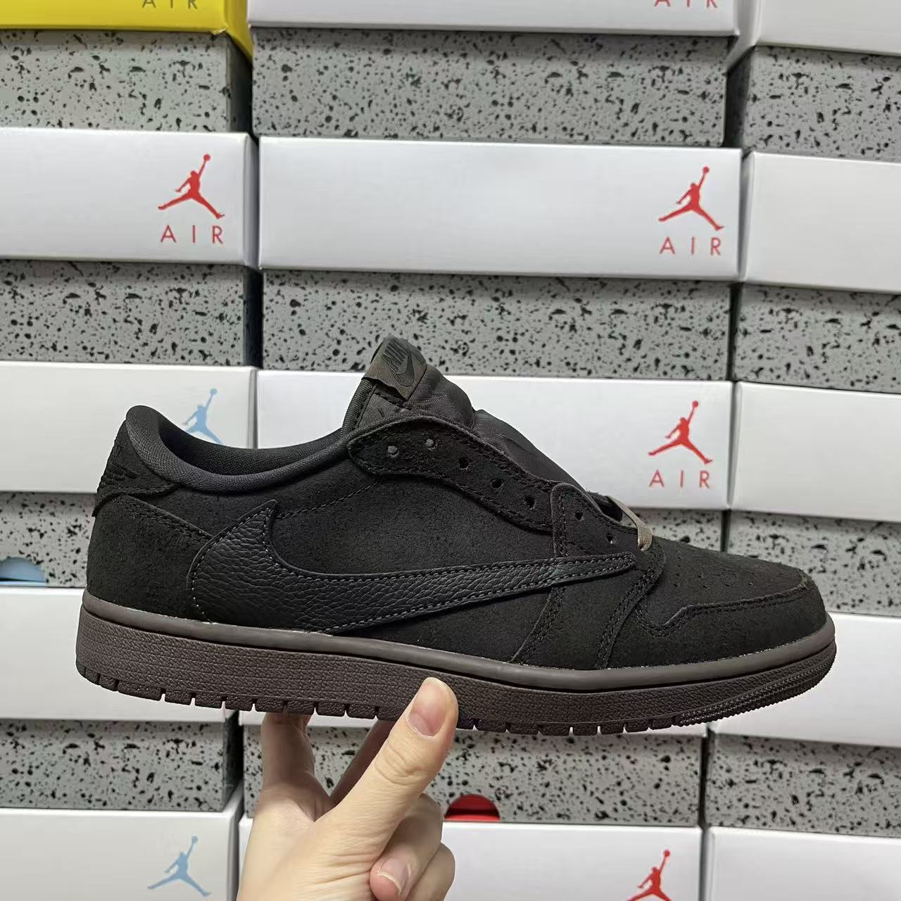 PK Batch-Air Jordan 1 × Travis Scott “Velvet Brown”