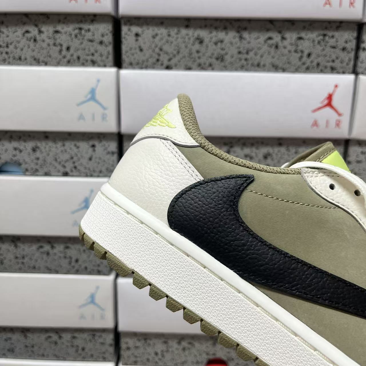 PK Batch-Air Jordan 1 × Travis Scott “Golf Olives”