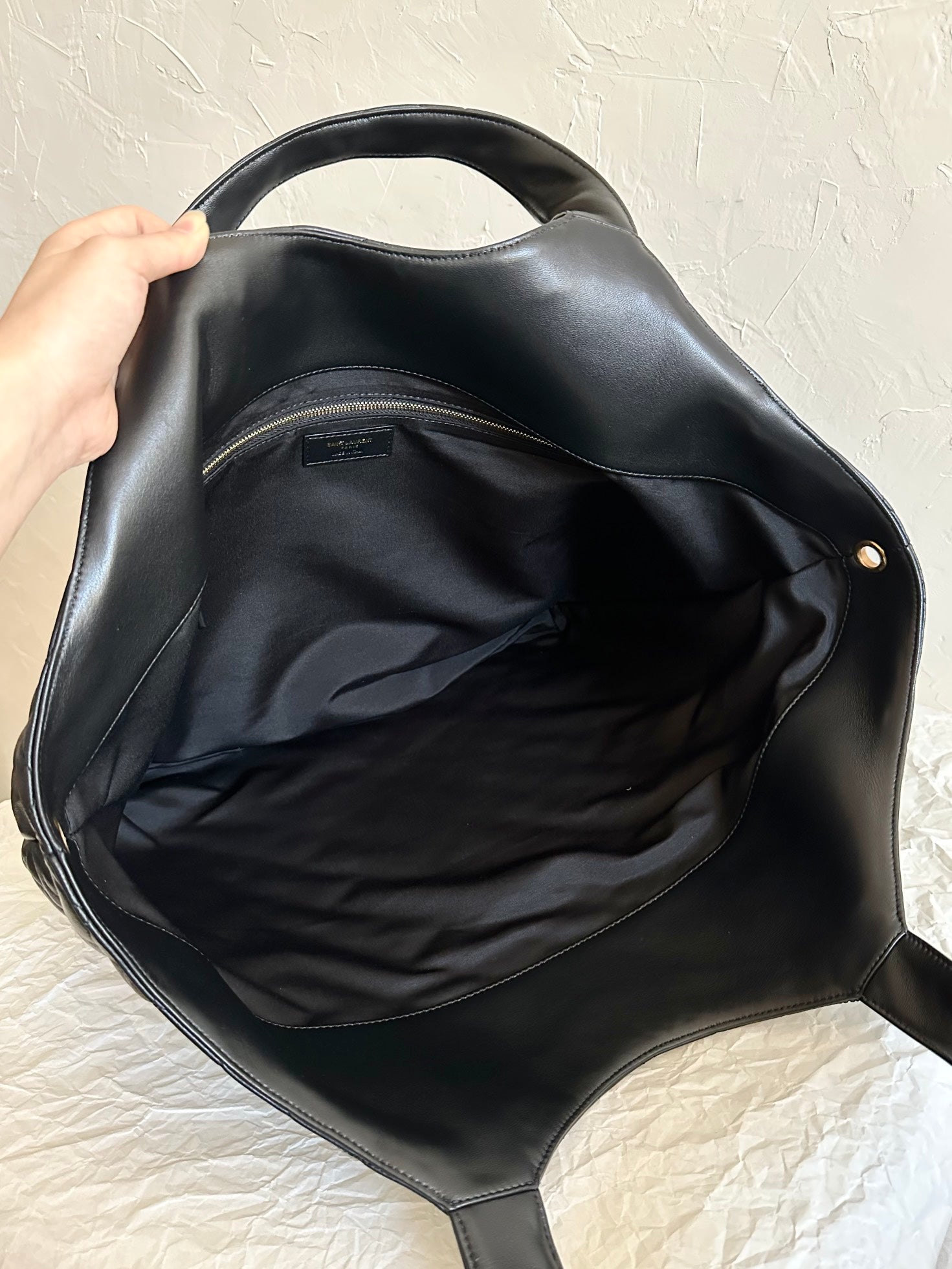 YSL lcare Maxi Logo Totebag