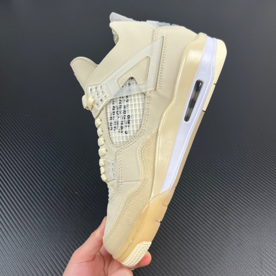 PB Batch-Off White × Air Jordan 4 “Sail”