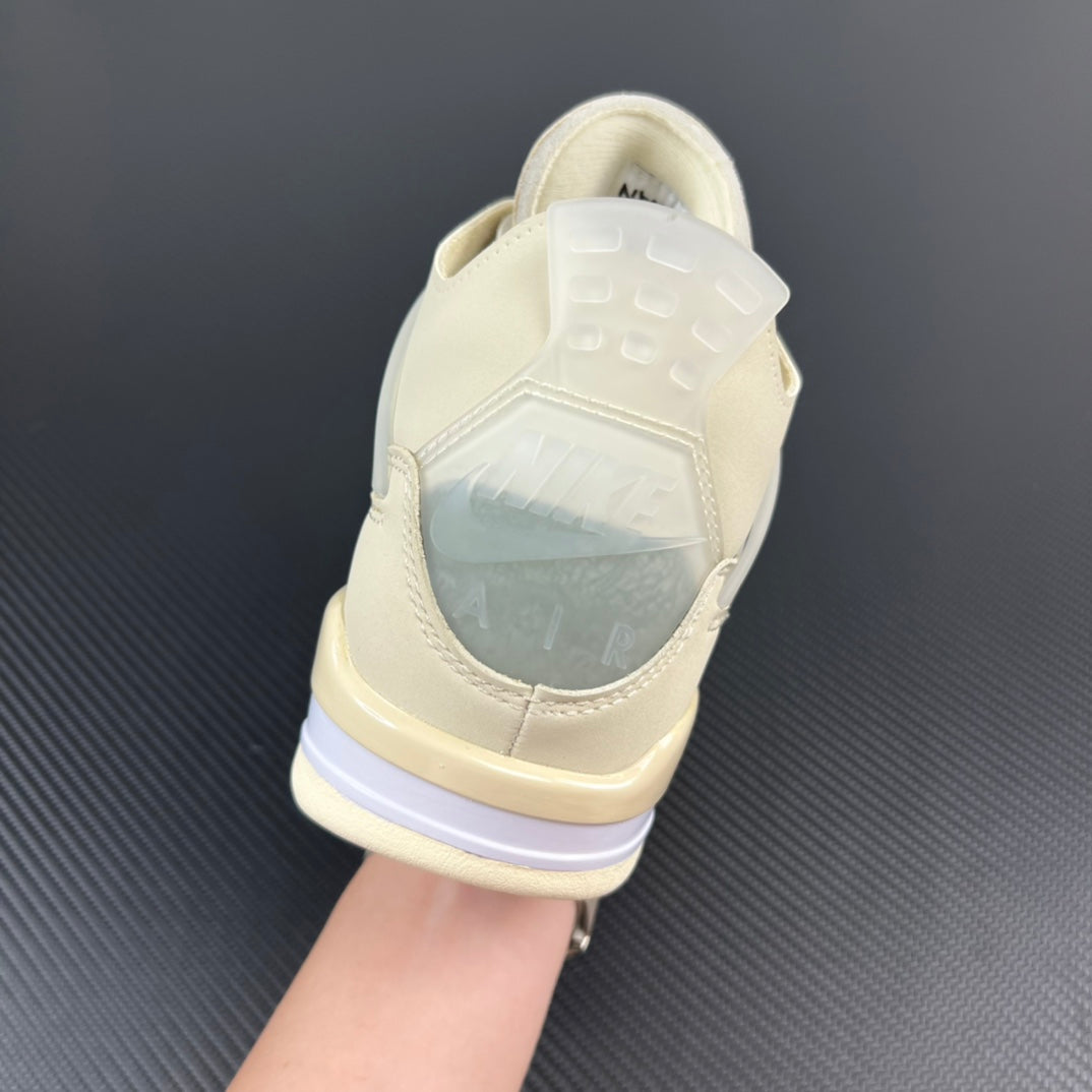 PB Batch-Off White × Air Jordan 4 “Sail”