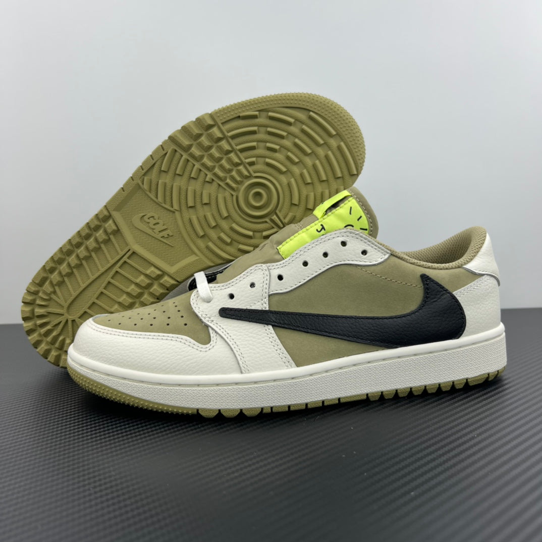 FK Batch-Air Jordan 1 × Travis Scott “Golf Olives”