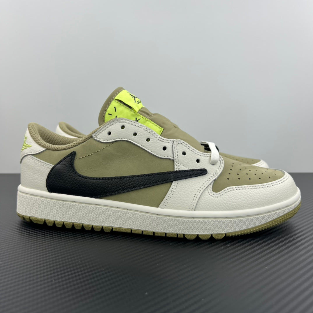 FK Batch-Air Jordan 1 × Travis Scott “Golf Olives”