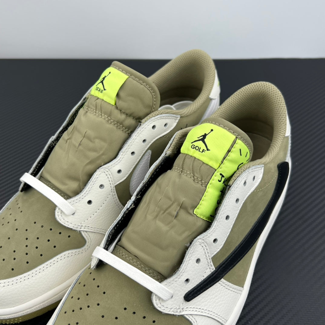 FK Batch-Air Jordan 1 × Travis Scott “Golf Olives”