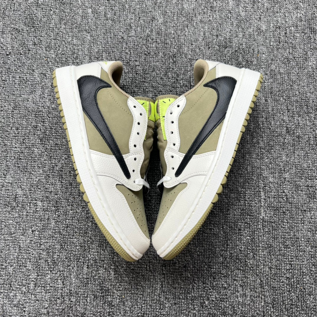 PK Batch-Air Jordan 1 × Travis Scott “Golf Olives”