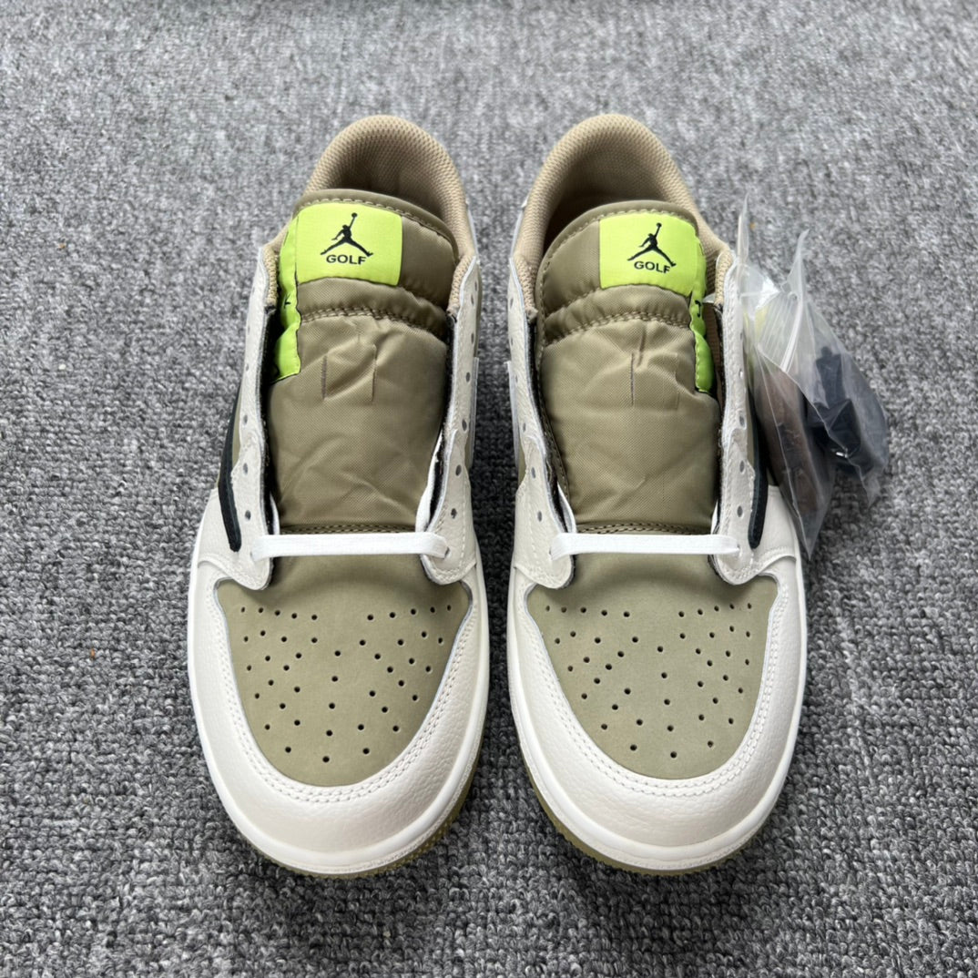 PK Batch-Air Jordan 1 × Travis Scott “Golf Olives”