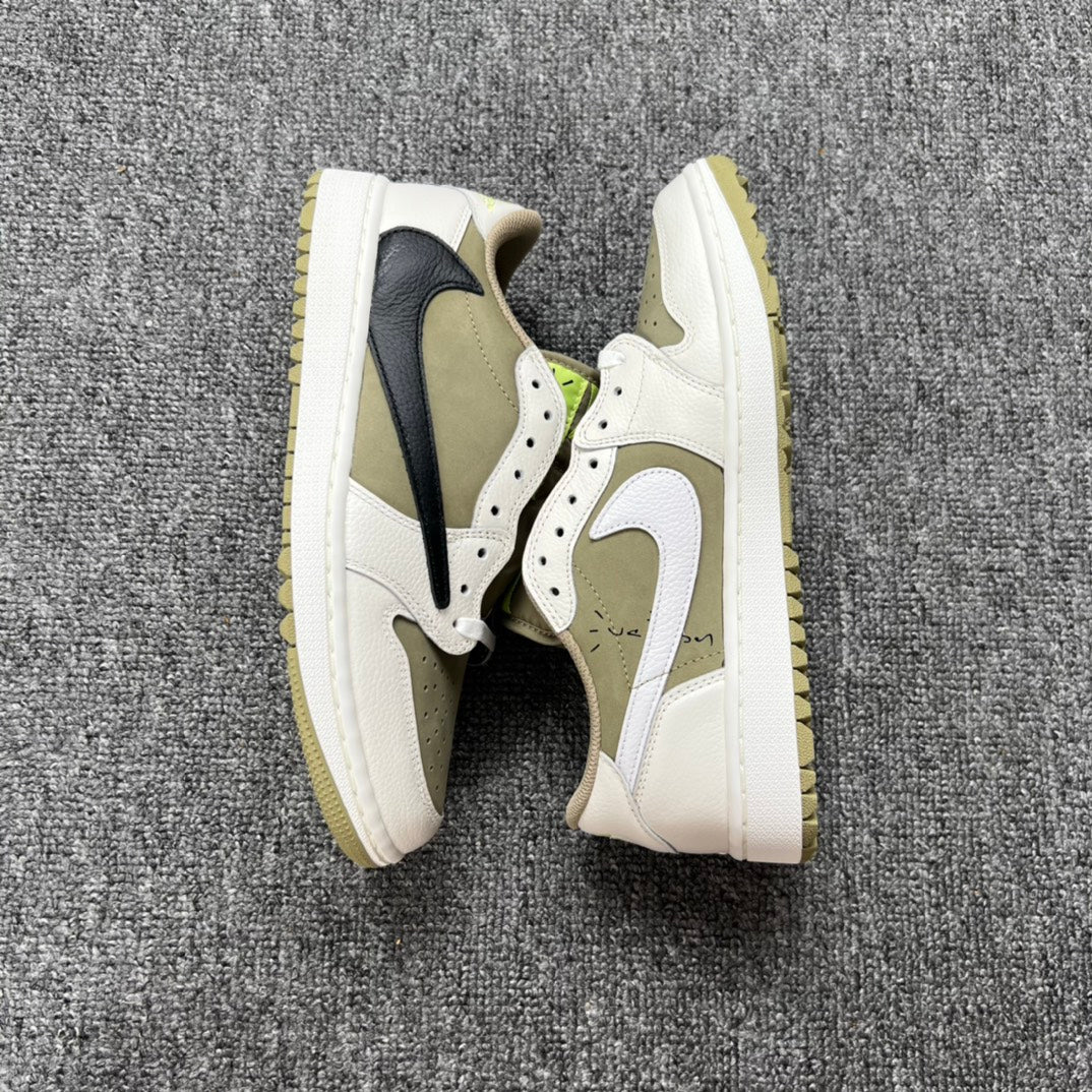 PK Batch-Air Jordan 1 × Travis Scott “Golf Olives”