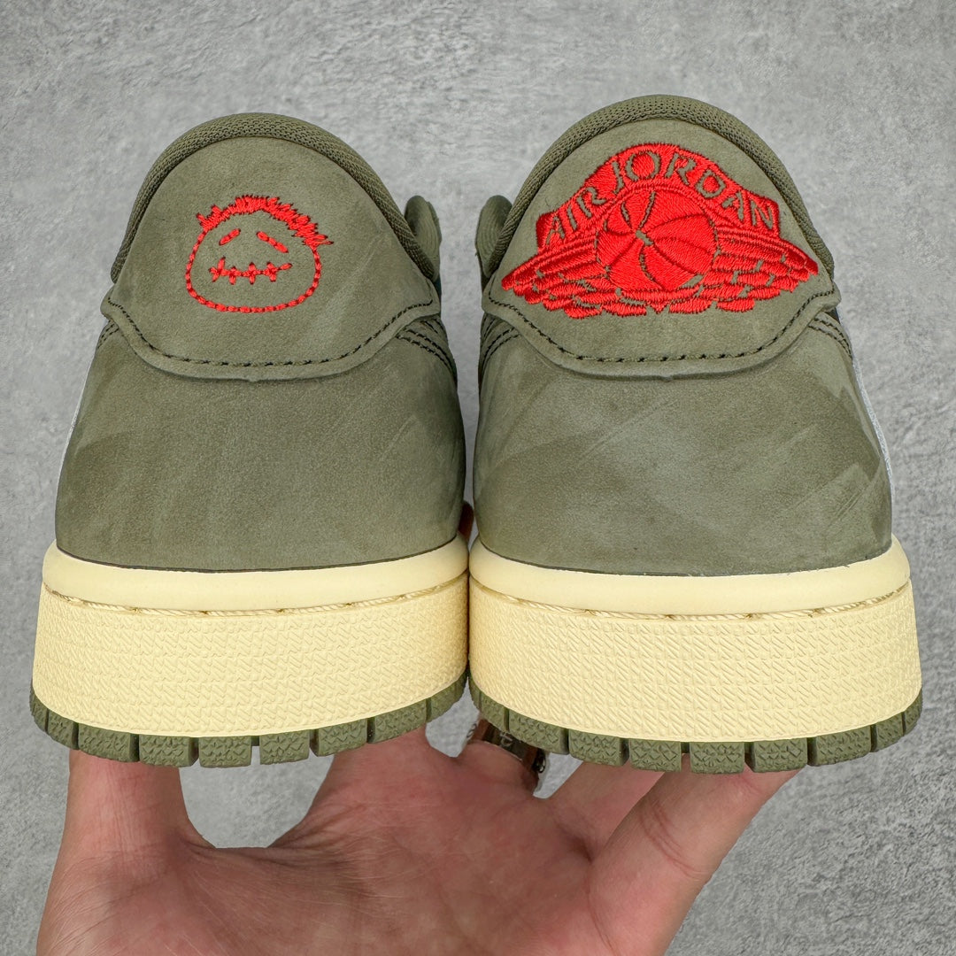 KZ Batch-Air Jordan 1 × Travis Scott “Green suede”