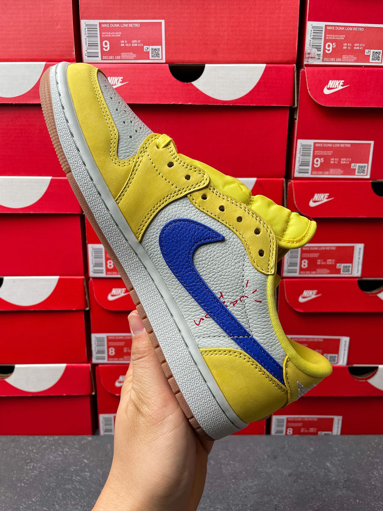 PK Batch-Air Jordan 1 × Travis Scott “Canary”