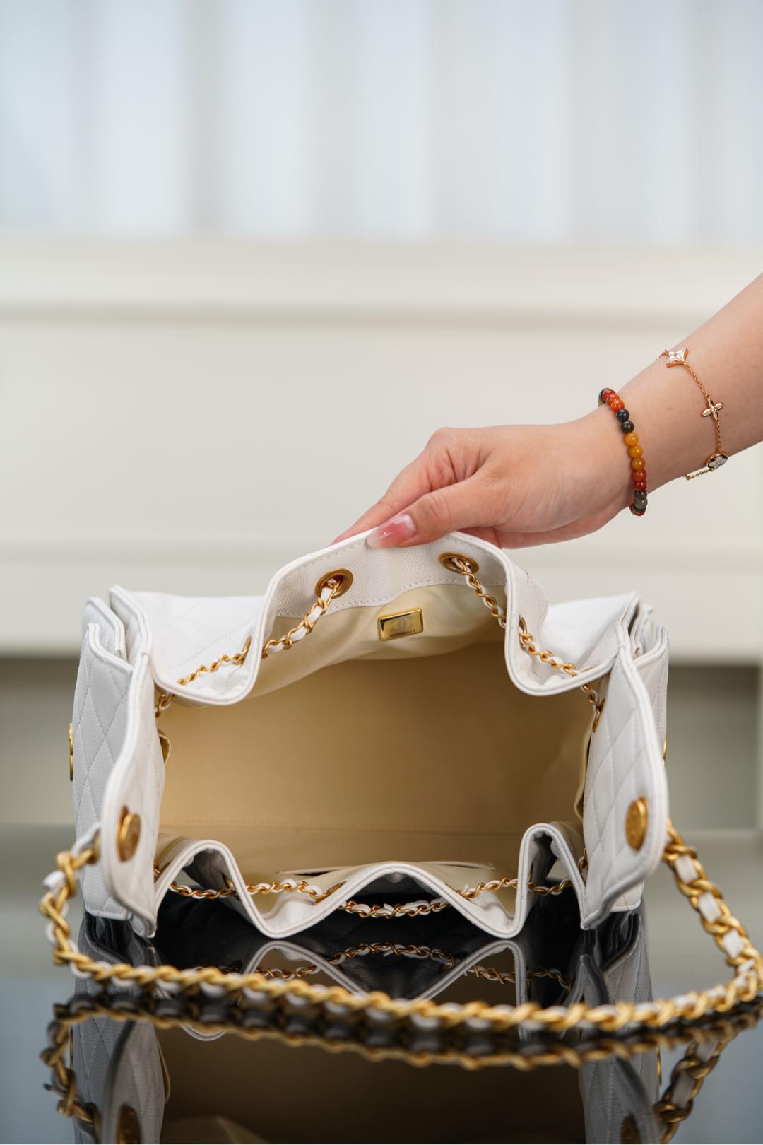 Chanel 25A Drawstring bucket bag