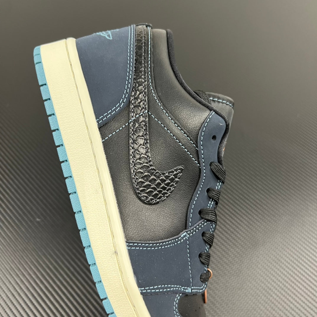 DT Batch-Air Jordan 1 Low “Black blue”