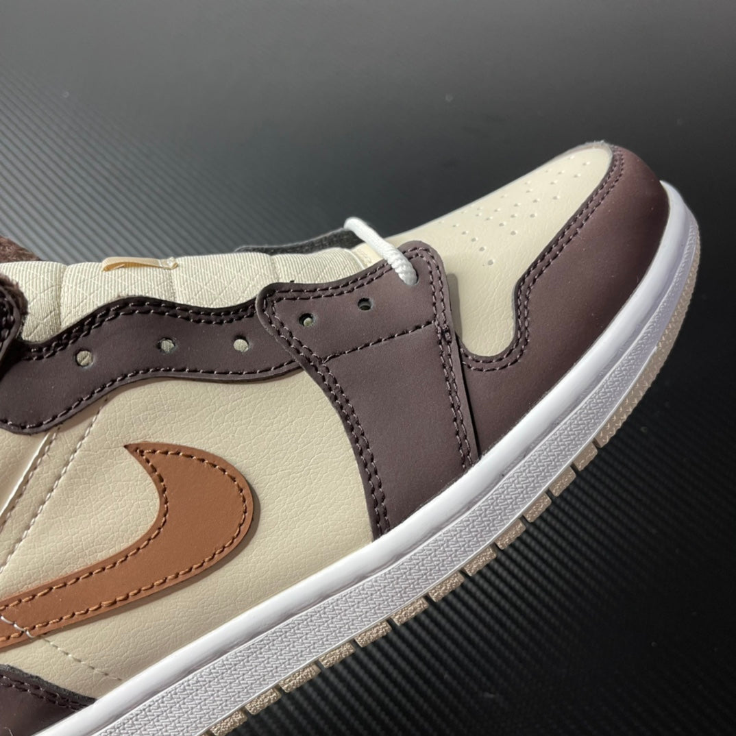 DT Batch-Air Jordan 1 Mid “Cream Dark Chocolate”
