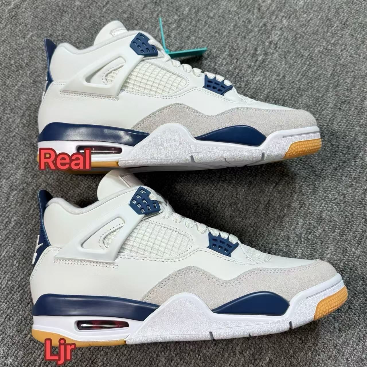 LJR Batch Nike SB × Jordan 4 “Navy” Nike SB VS Original