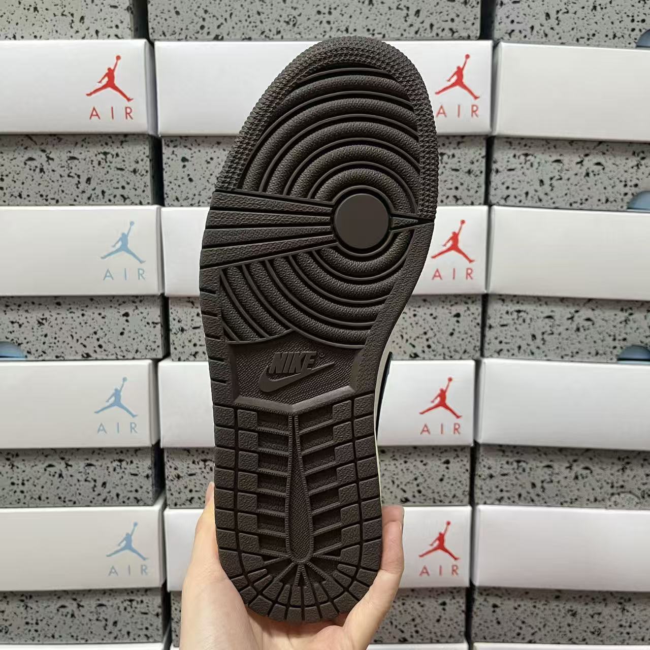 PK Batch-Air Jordan 1 × Travis Scott High “Mocha”