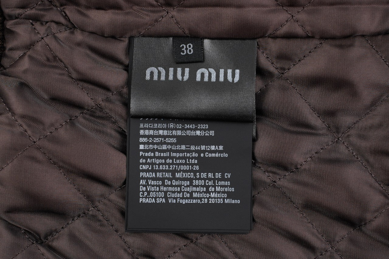 MiuMiu Plaid coat Retail（ZP）VS Batch（大货）