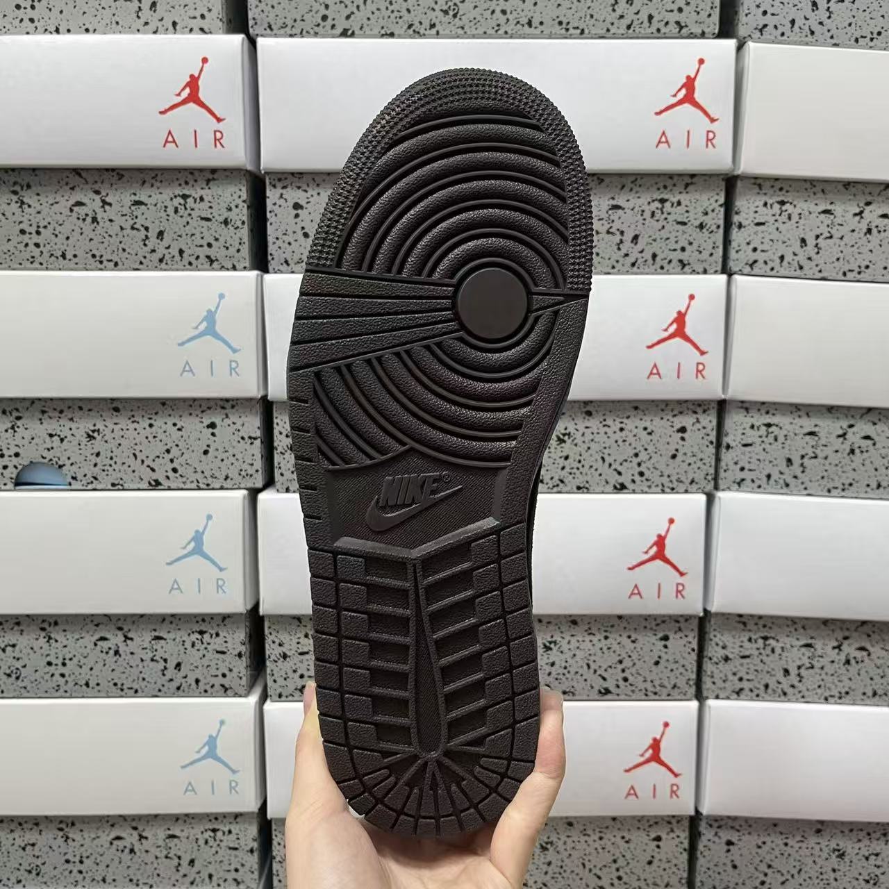 PK Batch-Air Jordan 1 × Travis Scott “Velvet Brown”