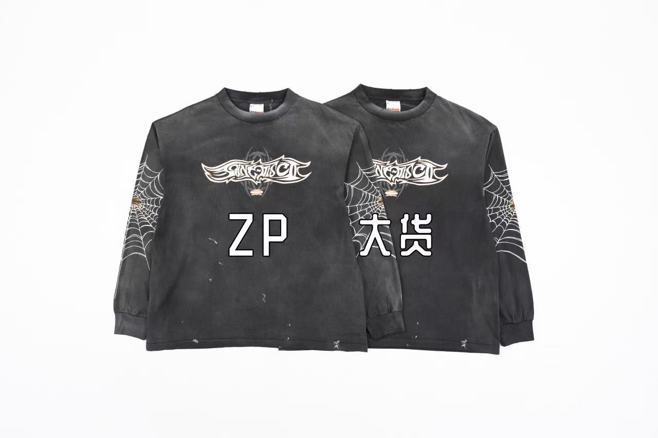 Saint Michael Printed long sleeves Retail（ZP）VS Batch（大货）