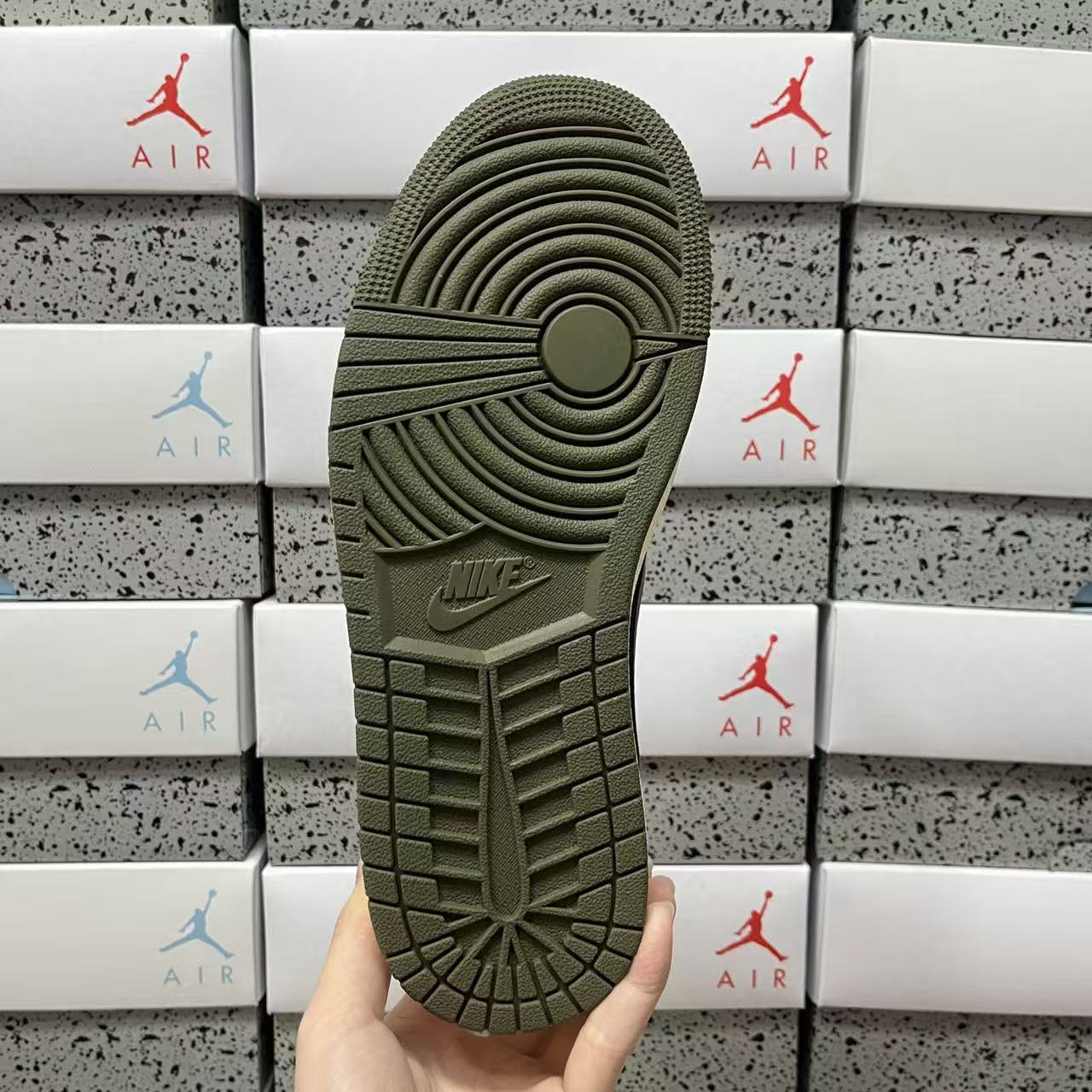 PK Batch-Air Jordan 1 × Travis Scott “Olives”