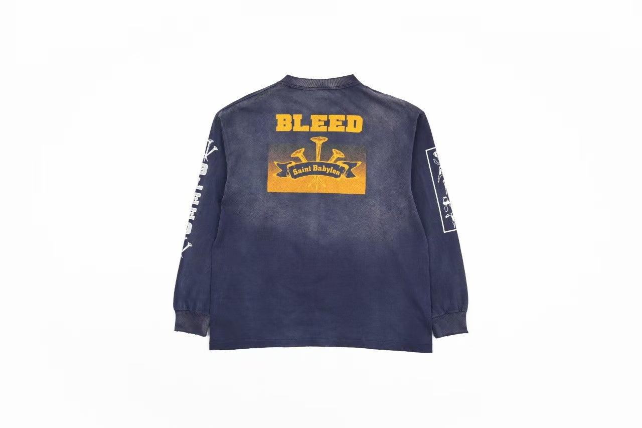 Saint Michael Printed long sleeves Retail（ZP）VS Batch（大货）