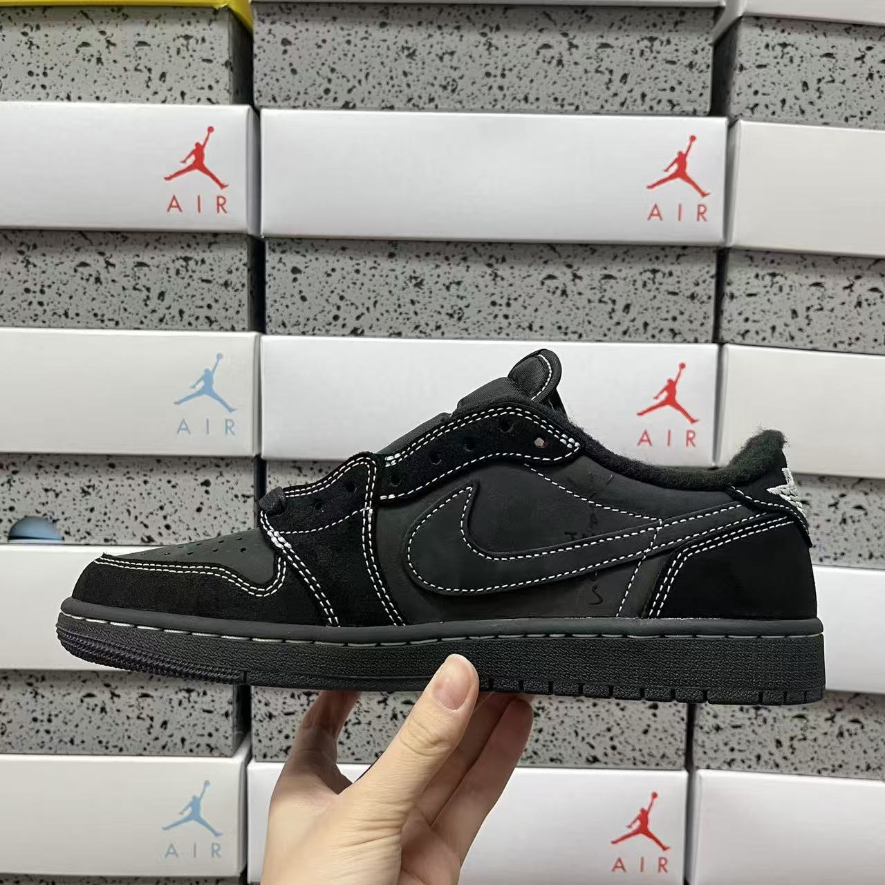 PK Batch-Air Jordan 1 × Travis Scott “ Black/Phantom”