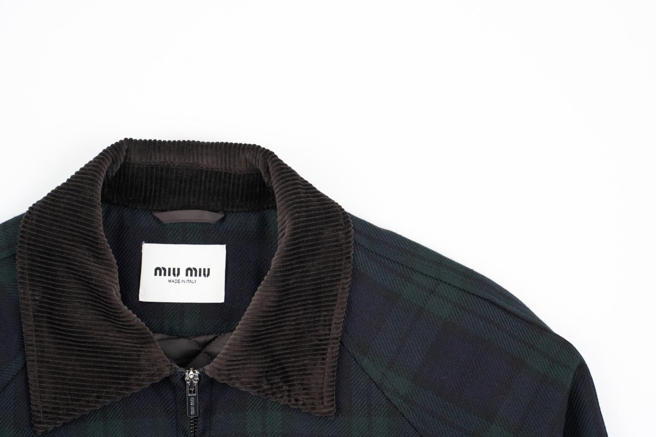 MiuMiu Plaid coat Retail（ZP）VS Batch（大货）