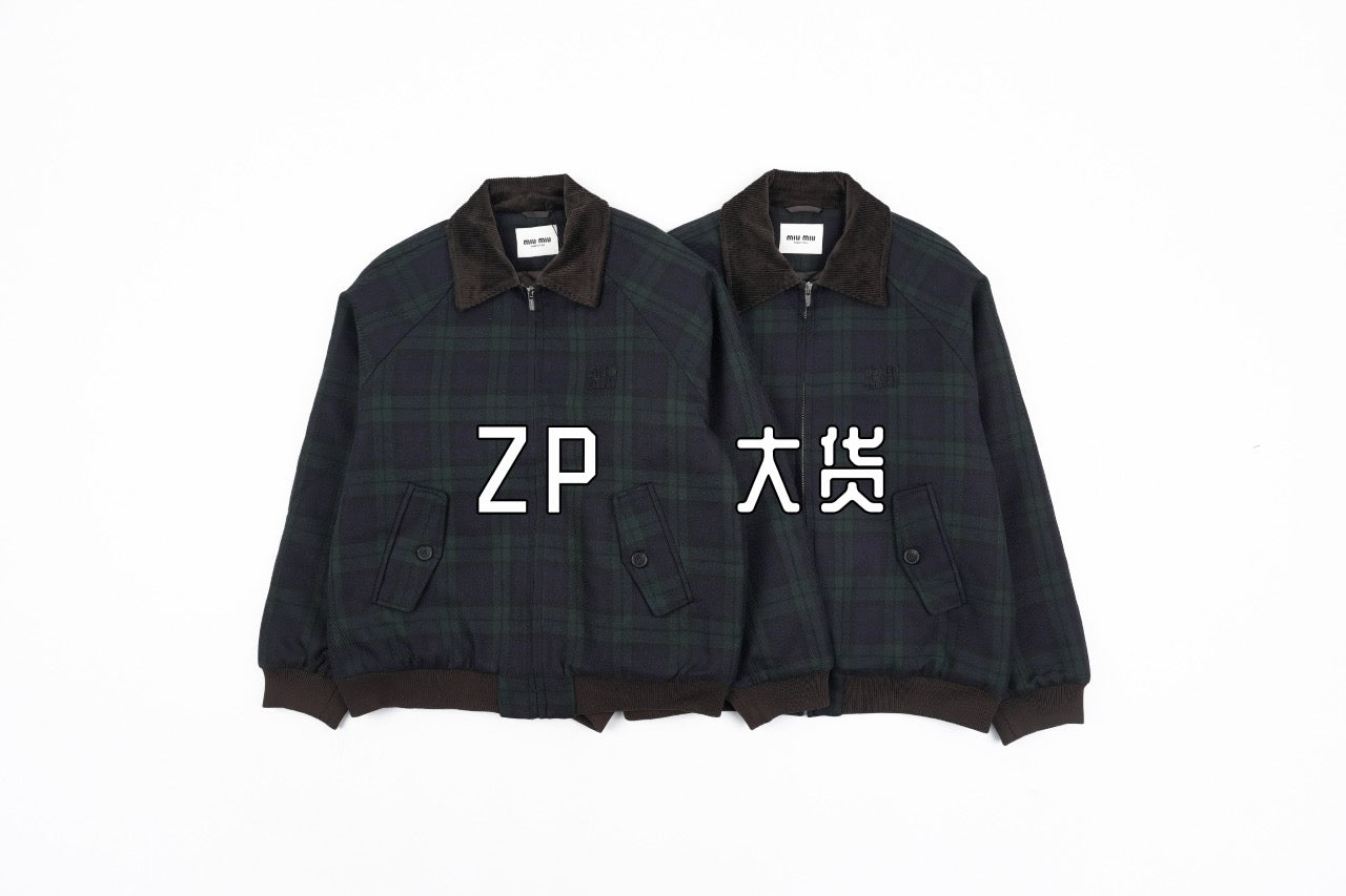 MiuMiu Plaid coat Retail（ZP）VS Batch（大货）