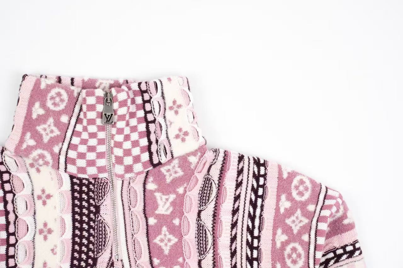 Louis Vuitton NigoMonogram Half-zip sweater Retail（ZP）VS Batch（大货）