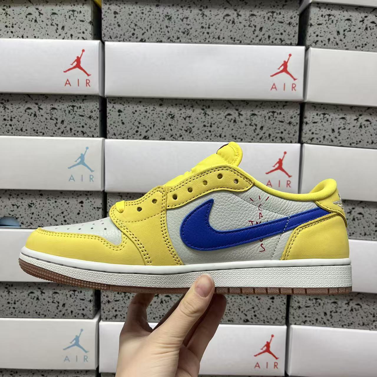 PK Batch-Air Jordan 1 × Travis Scott “Canary”