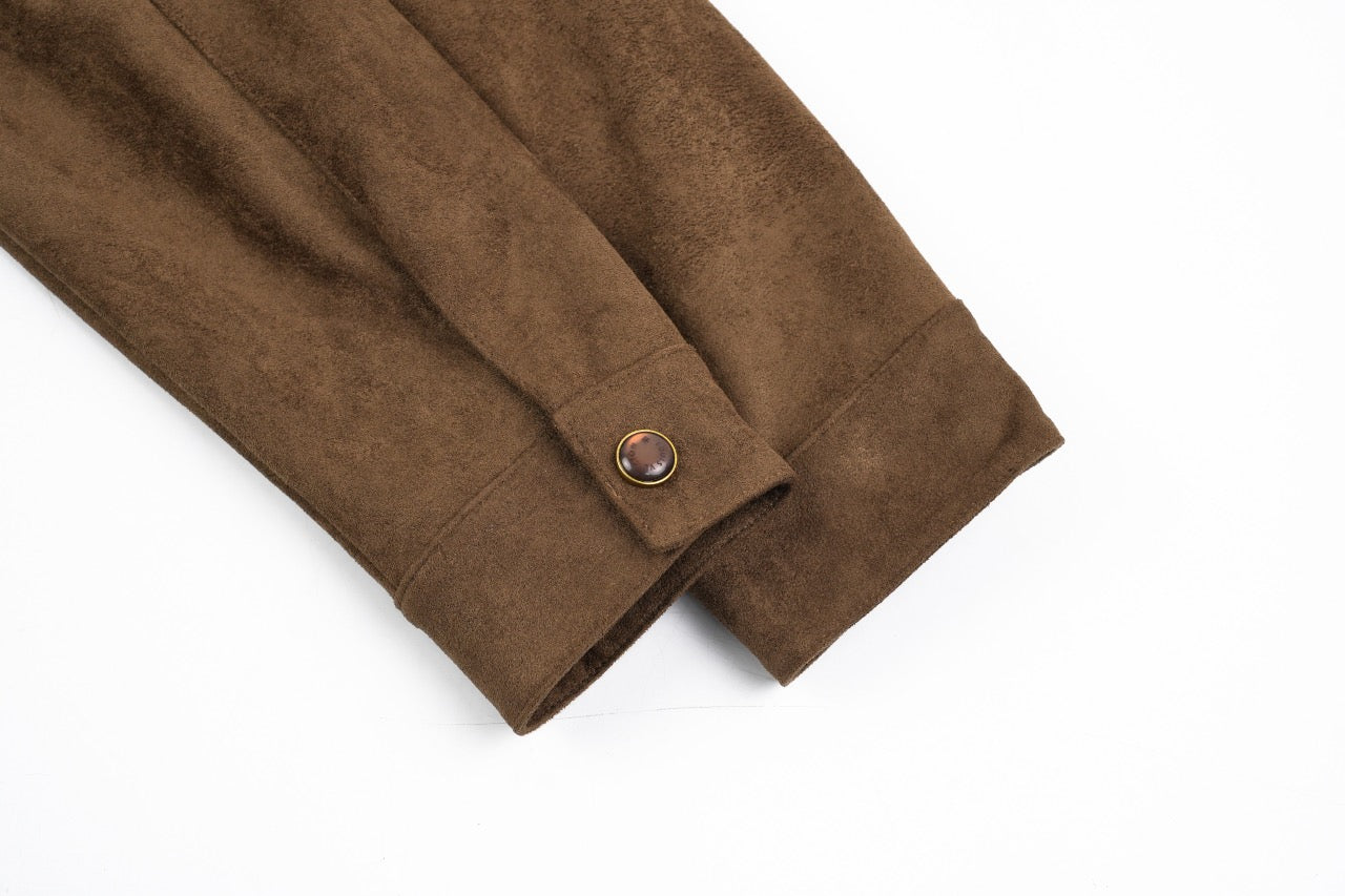 Louis Vuitton Suede shirt jacket Retail（ZP）VS Batch（大货）