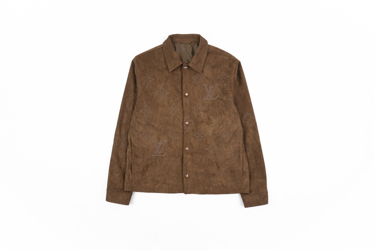 Louis Vuitton Suede shirt jacket Retail（ZP）VS Batch（大货）