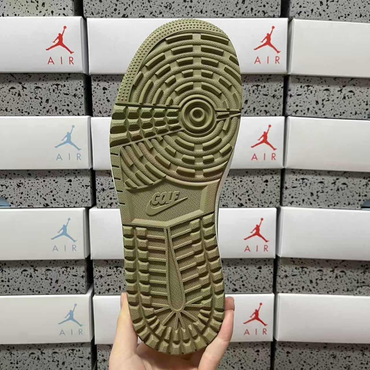 PK Batch-Air Jordan 1 × Travis Scott “Golf Olives”