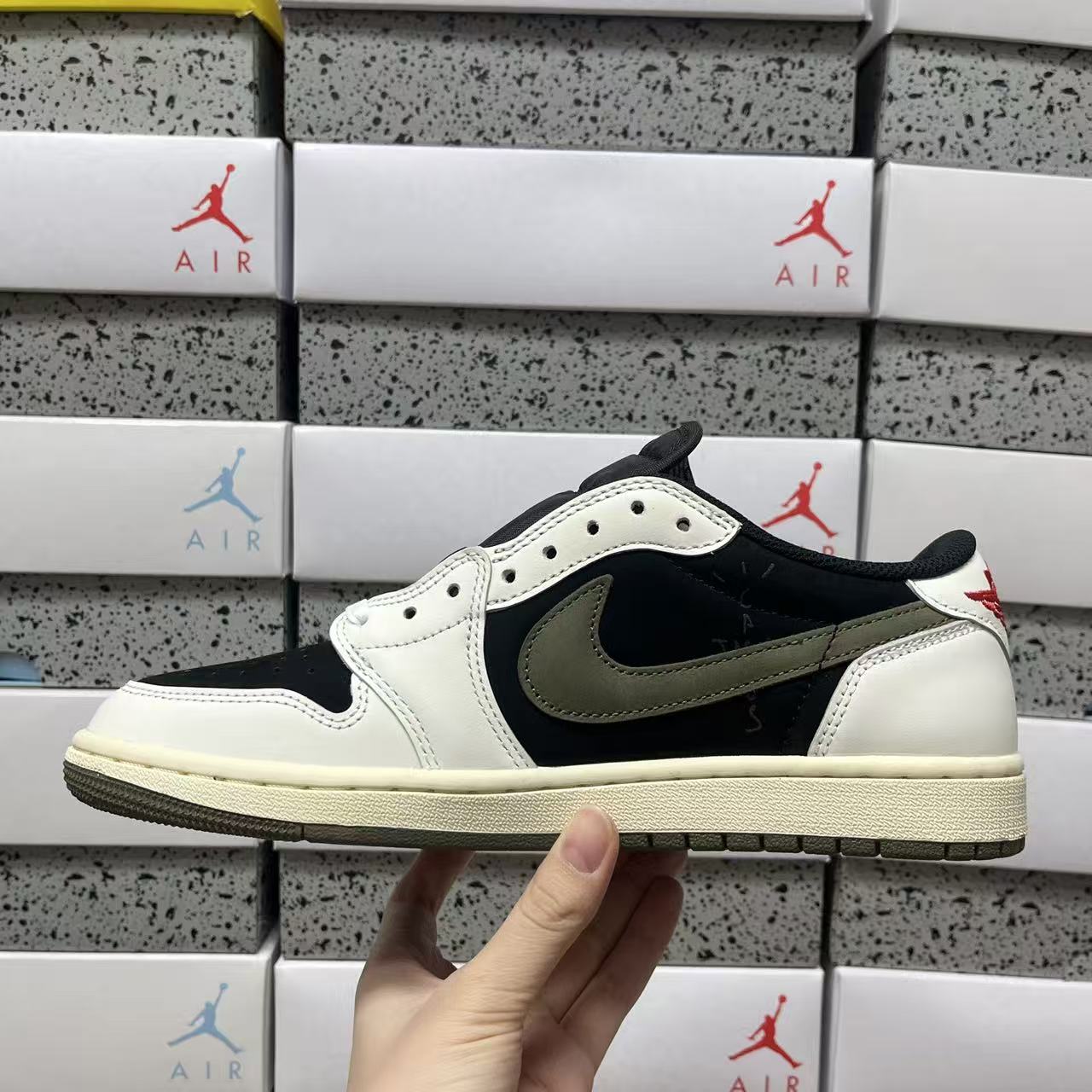PK Batch-Air Jordan 1 × Travis Scott “Olives”