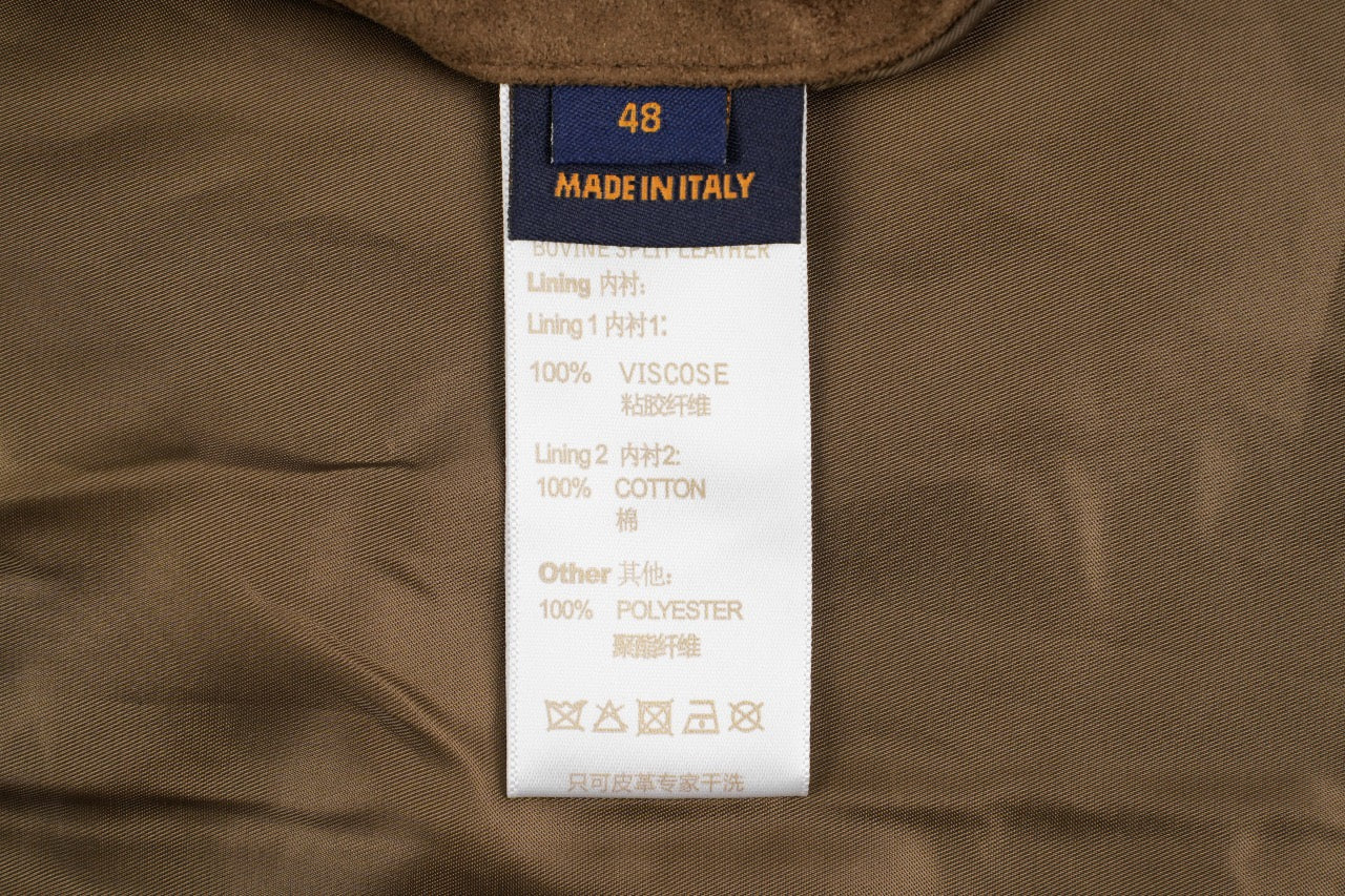 Louis Vuitton Suede shirt jacket Retail（ZP）VS Batch（大货）