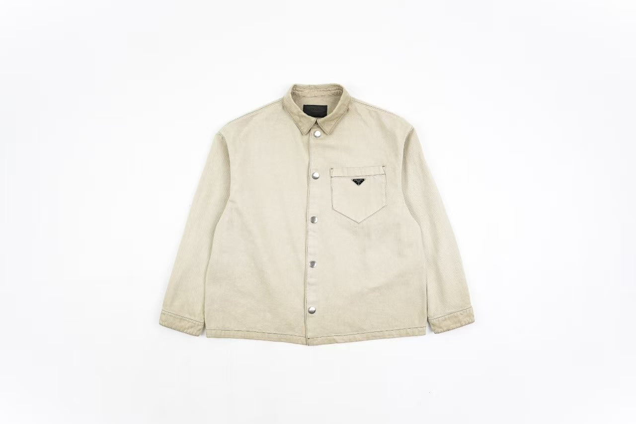 Prada Distressed shirt jacket Retail（ZP）VS Batch（大货）